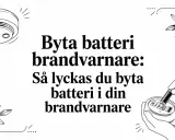 Byta batteri brandvarnare: Så lyckas du byta batteri i din brandvarnare. En brandvarnare som piper en gång i minuten behöver nytt batteri.