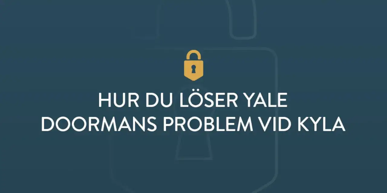 H&auml;r &auml;r l&ouml;sningen n&auml;r din Yale Doorman knappsats fungerar inte vid kyla. En gyllene h&auml;ngl&aring;sikon.